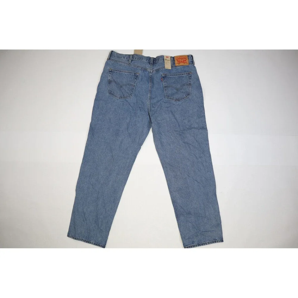 Levis 550 Jeans Mens 42x32 Blue Relaxed Fit Tapered Leg Denim New 100% Cotton - Picture 2 of 14